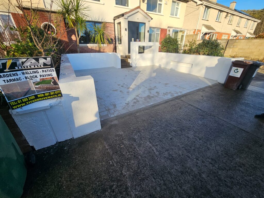 New Cobblelock driveway installed in Dublin by Titan Driveways and Patios