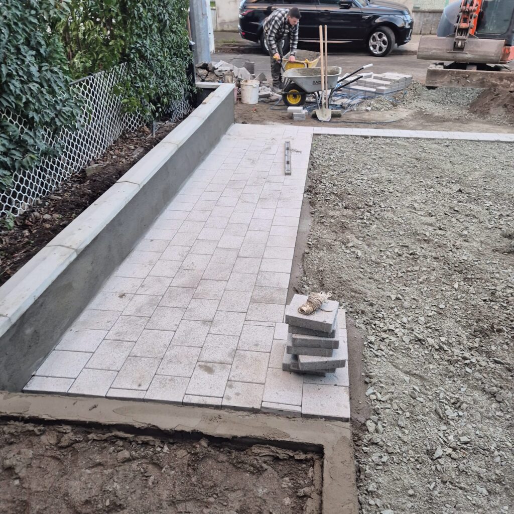 Block work in progress - Raheny Driveway Construction Company in North County Dublin