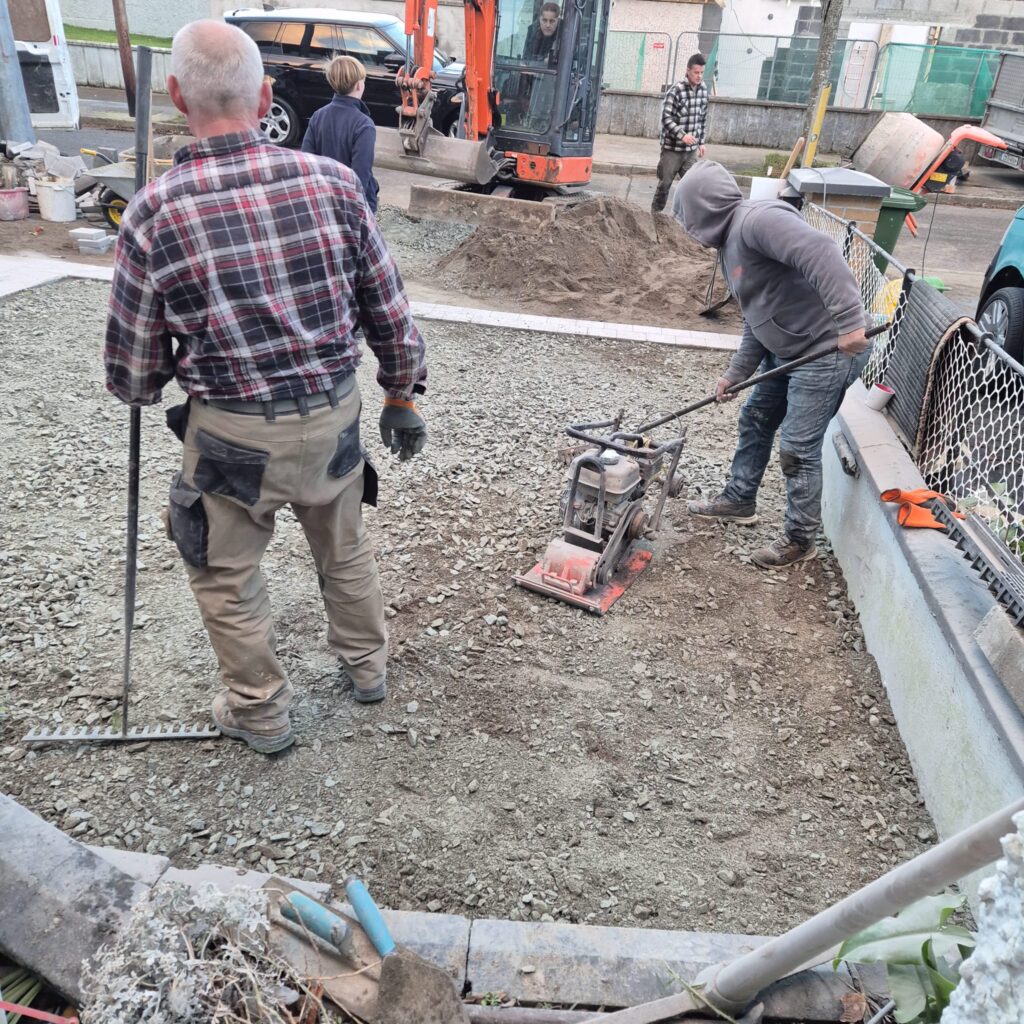 Driveway in Raheny under construction