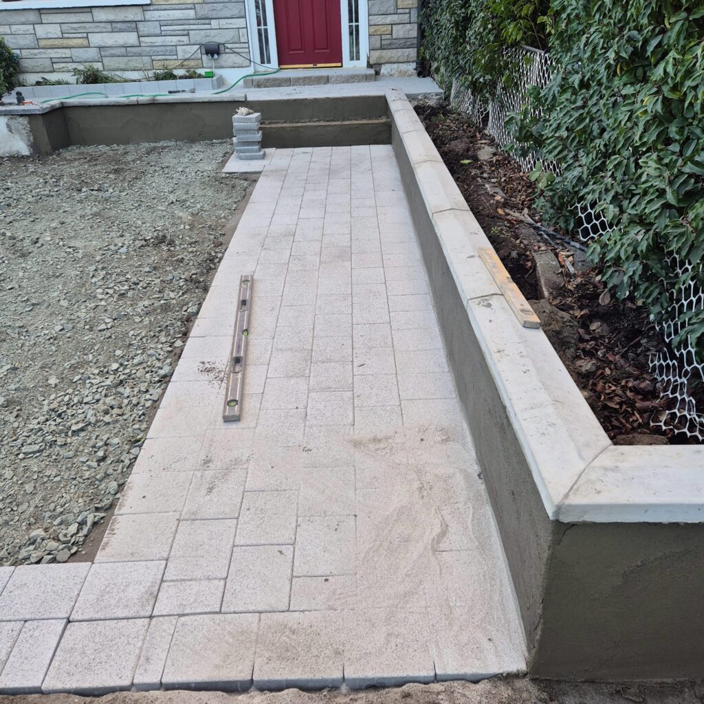 Driveway in Raheny under construction - Paths