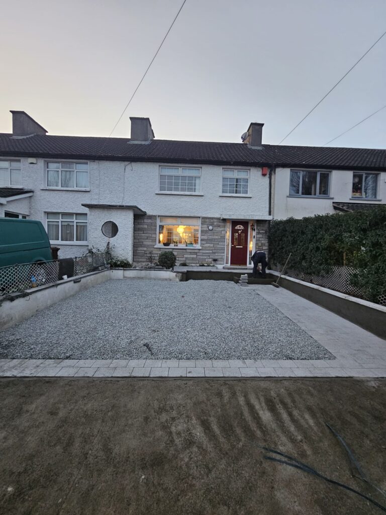 New Driveway installed in Raheny Village, County Dublin.