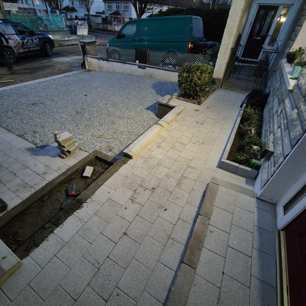 Raheny Driveway Construction Company in North County Dublin - Almost finished