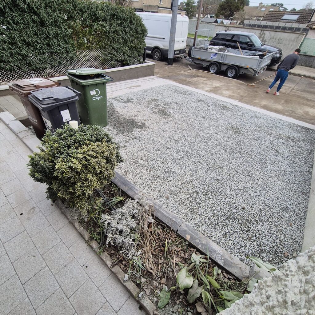 Raheny Driveway Construction Company in North County Dublin - taking shape