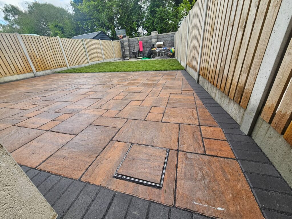 Patio Installation in Kildare Town, County Kildare - Patio, New Lawn and Concrete Base