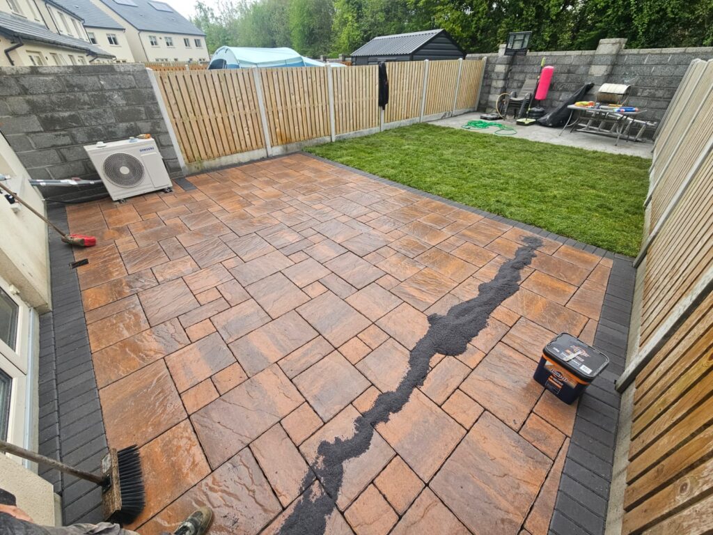 Patio nstalled in Kildare Town, County