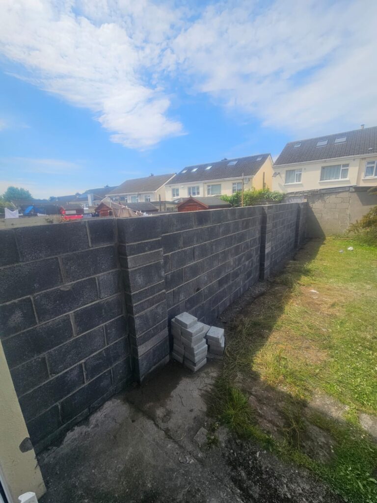 Retaining wall replaced