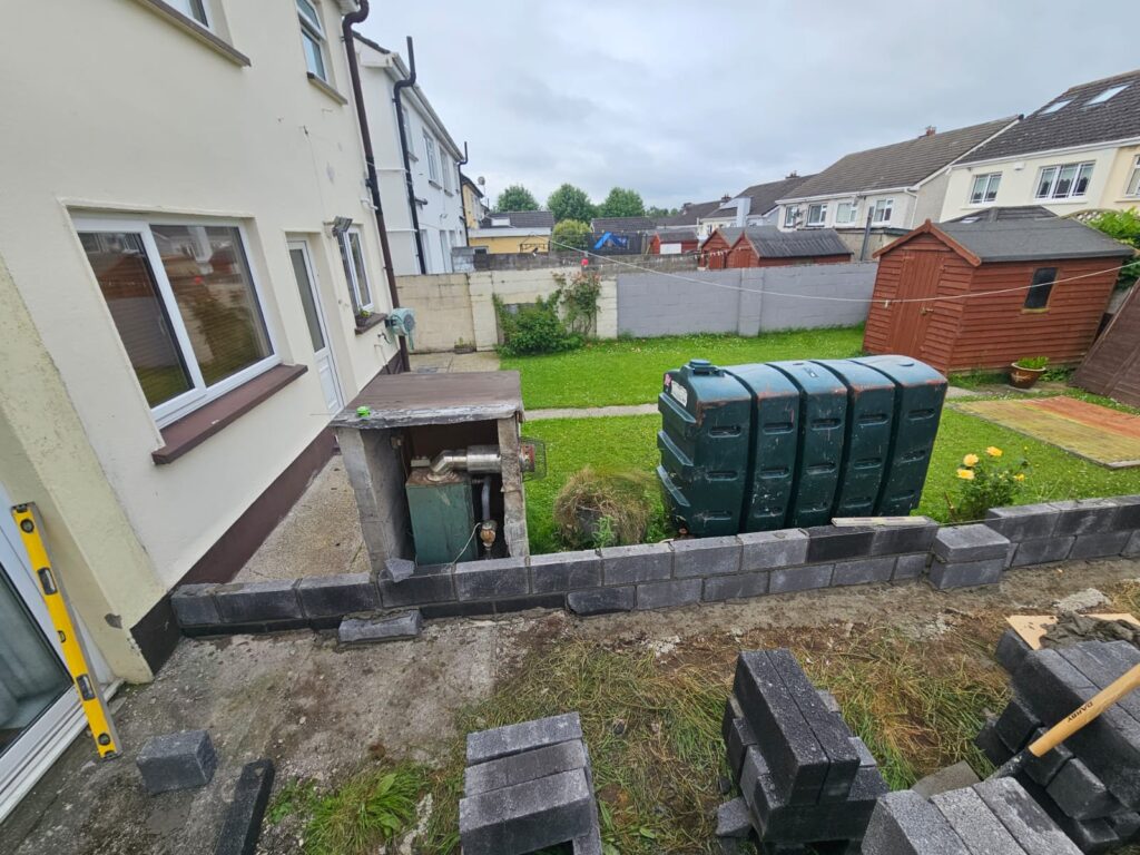 Wall replaced in Leixlip Co. Kildare