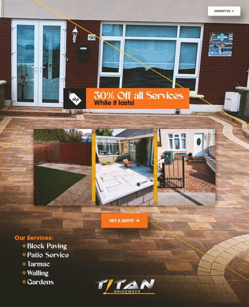 Titan Driveways - Autumn 2025 Promotion - 30% off all Services